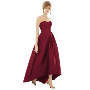 Alfred Sung Strapless Satin High Low Dress 4 - New with tags, never worn (NWT)